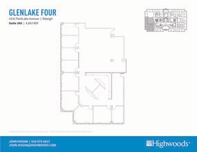 4141 Parklake Ave, Raleigh, NC à louer Plan d’étage– Image 1 sur 1