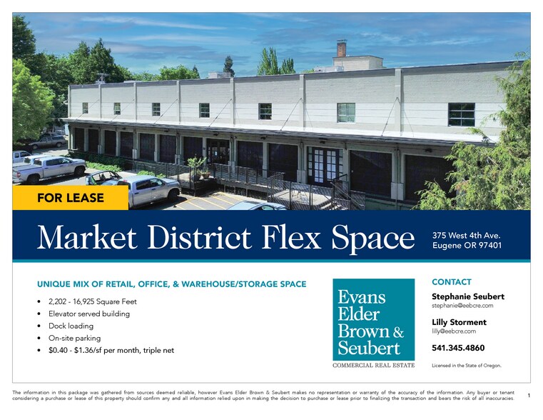 375 W 4th Ave, Eugene, OR à louer - Photo de l’immeuble – Image 2 sur 5