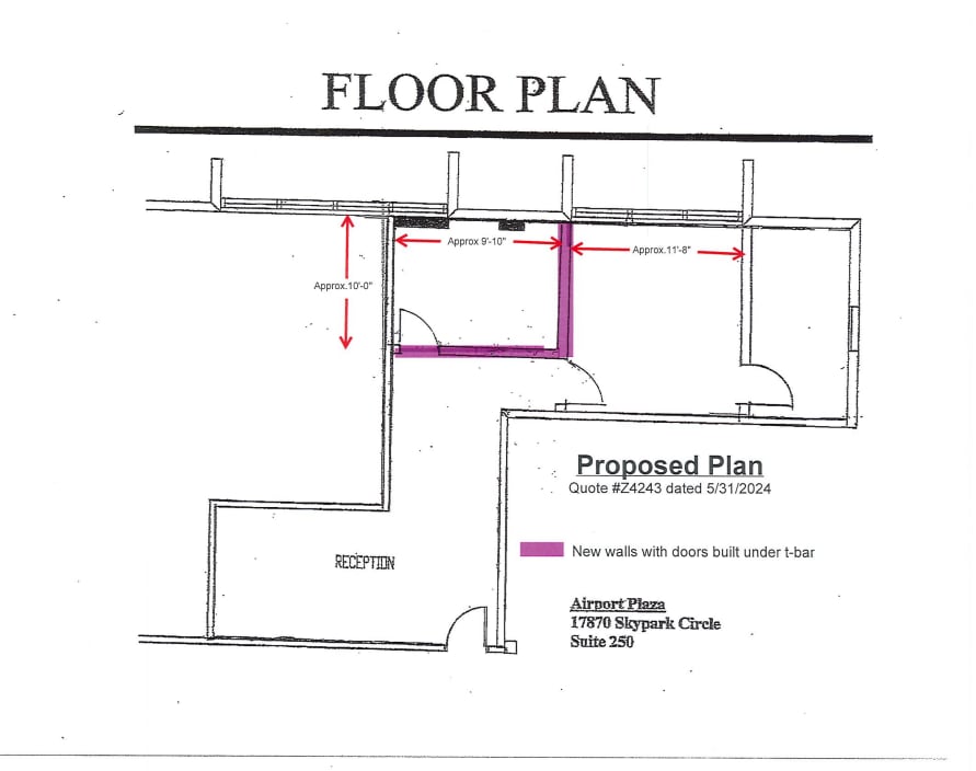 17870 Sky Park Cir, Irvine, CA à louer Plan d’étage– Image 1 sur 1