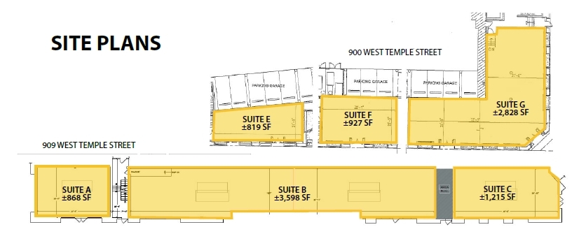 909 W Temple St, Los Angeles, CA à louer Plan de site– Image 1 sur 1
