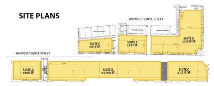 909 W Temple St, Los Angeles, CA à louer Plan de site– Image 1 sur 1