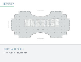 11 Madison Ave, New York, NY à louer Plan d’étage– Image 1 sur 2