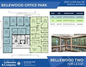 2025 112th Ave NE, Bellevue, WA à louer Plan d’étage– Image 1 sur 1
