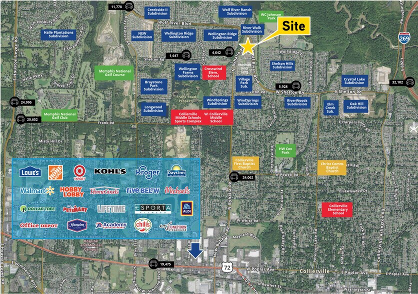 N Byhalia Rd and Wolf River blvd, Collierville, TN à louer - Photo de l’immeuble – Image 3 sur 3