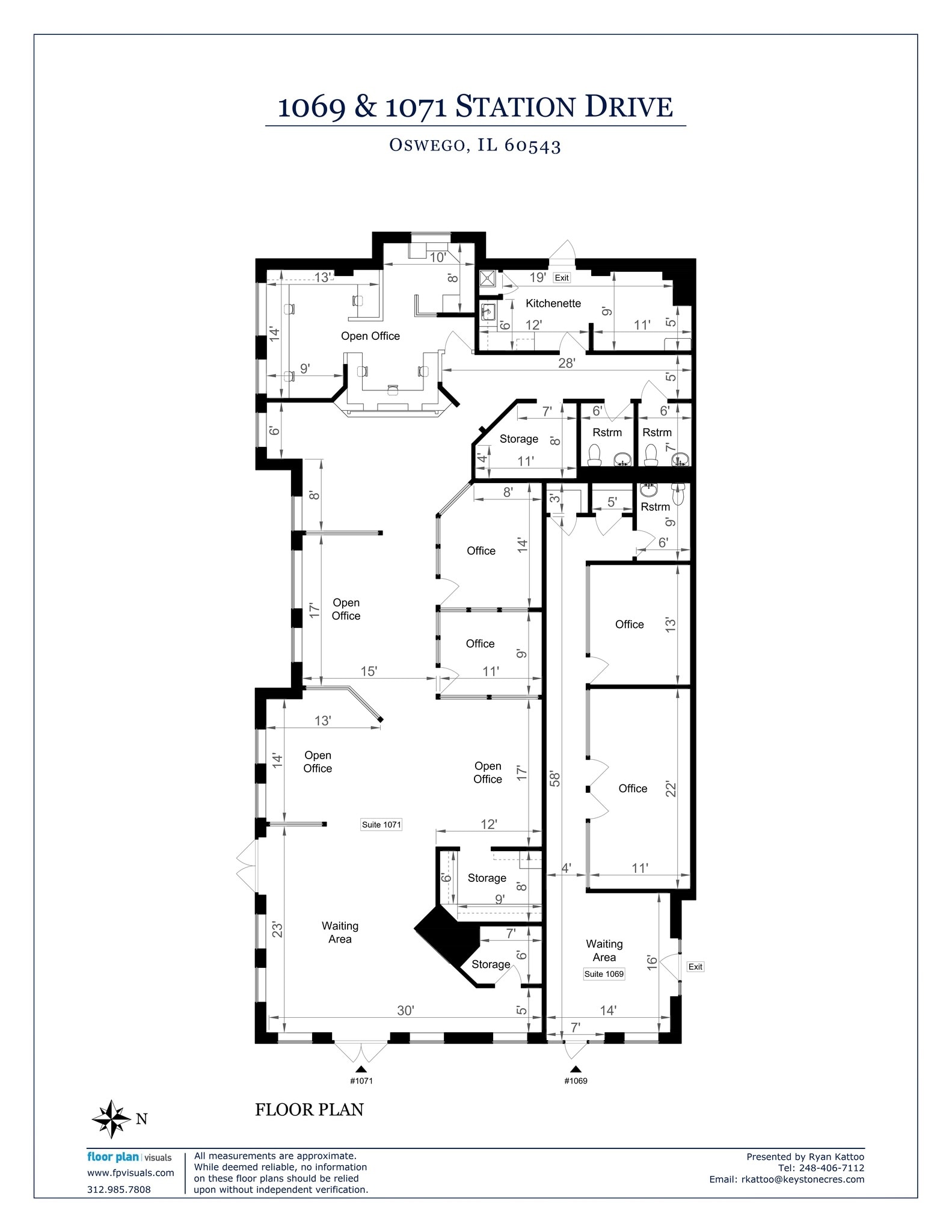 1023 Station Dr, Oswego, IL à louer Plan de site– Image 1 sur 4