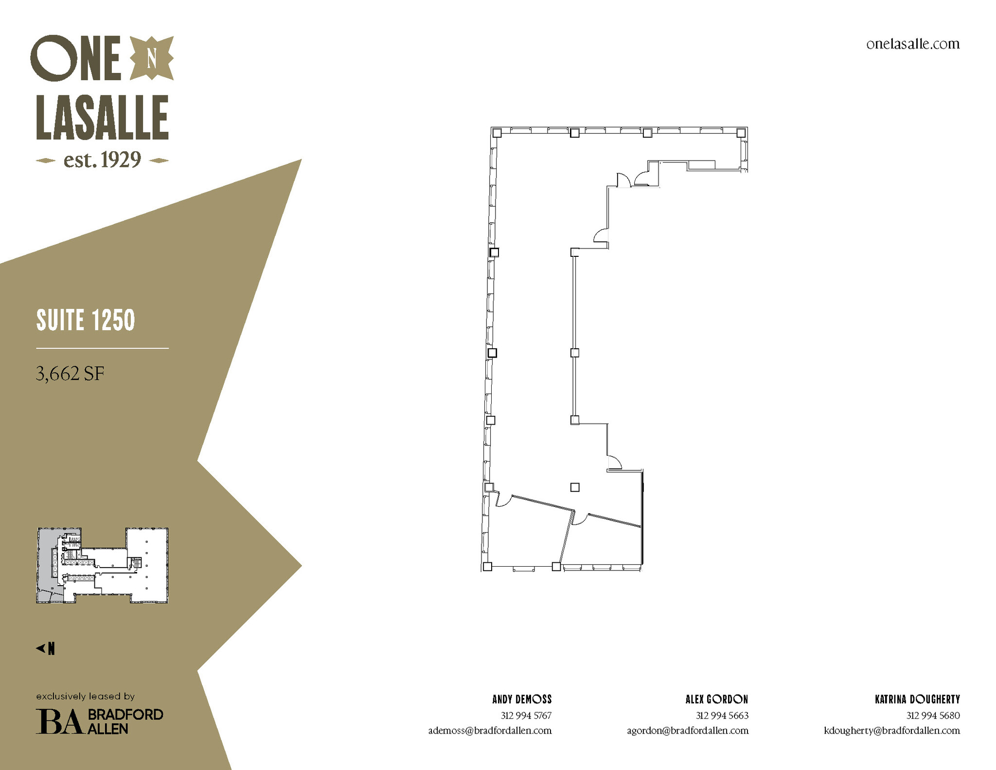 1 N La Salle St, Chicago, IL à louer Plan d’étage– Image 1 sur 8