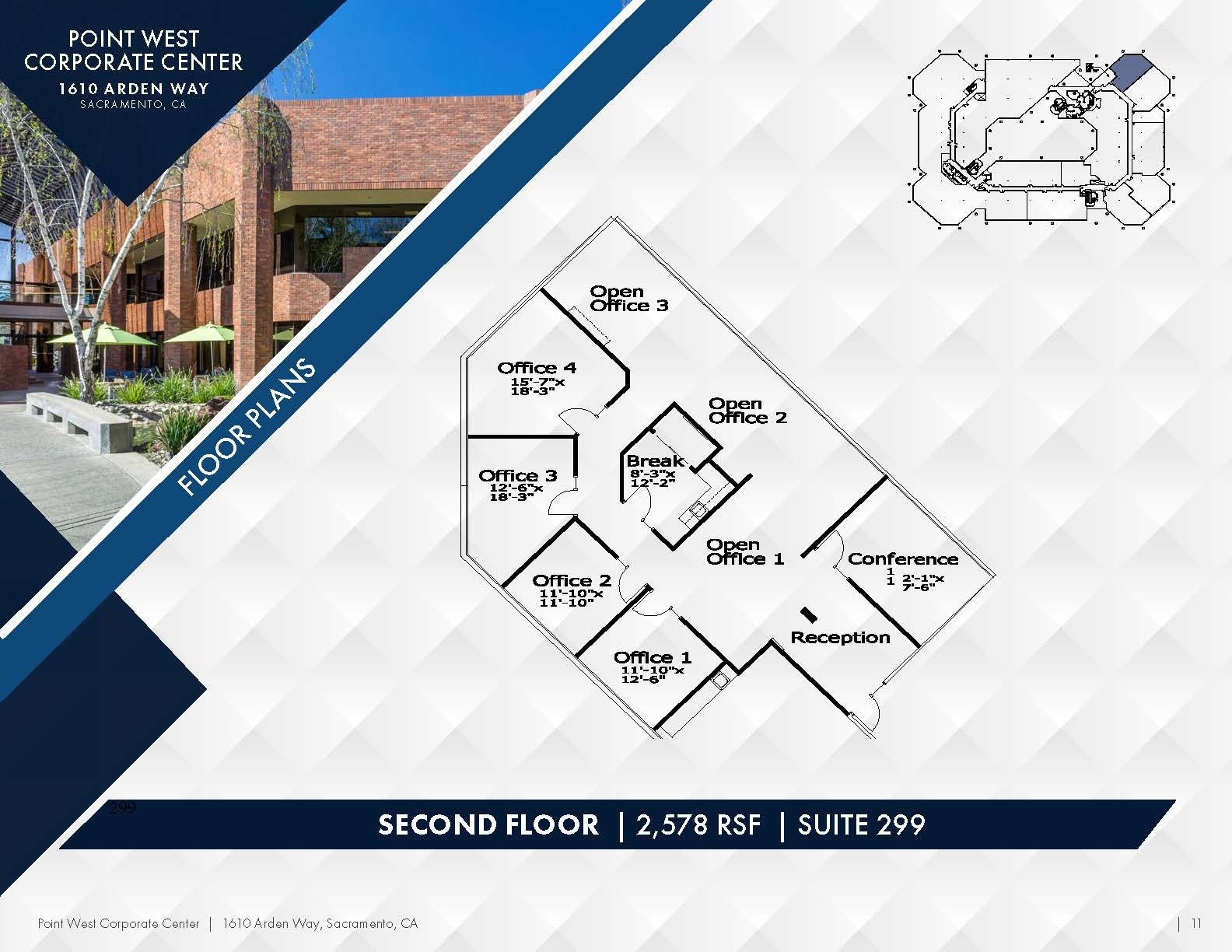 1610 Arden Way, Sacramento, CA à louer Plan d’étage– Image 1 sur 1