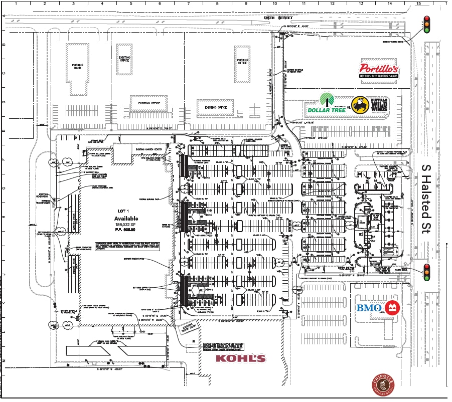 17550 Halsted St, Homewood, IL à louer Plan de site– Image 1 sur 3