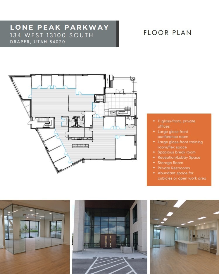 134 W 13100 S, Draper, UT à louer Plan d’étage– Image 1 sur 1
