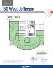 150 W Jefferson Ave, Detroit, MI à louer Plan de site– Image 1 sur 1