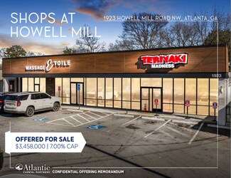 Plus de détails pour 1923 Howell Mill Rd NW, Atlanta, GA - Local commercial à vendre