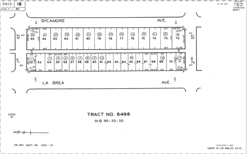 138-144 S La Brea Ave, Los Angeles, CA à louer - Plan cadastral – Image 3 sur 3