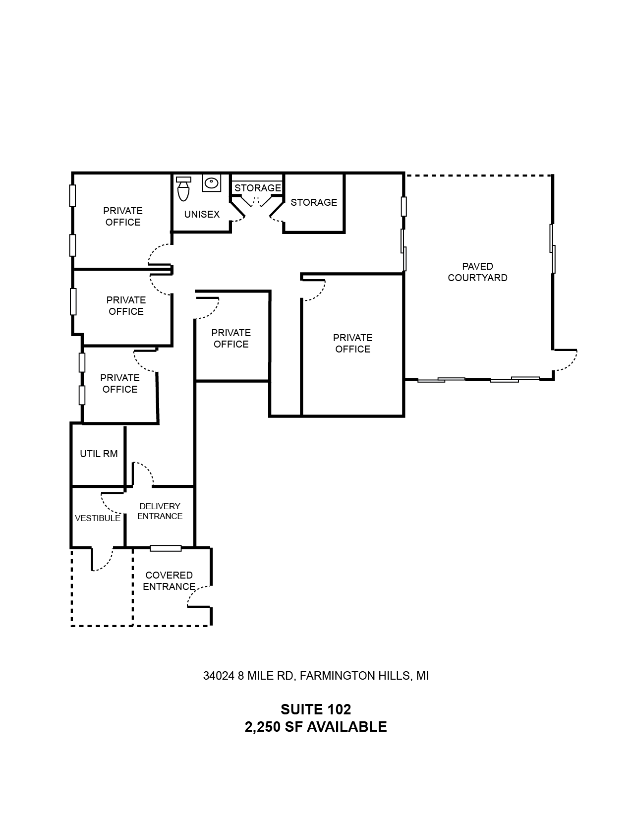 34024 W 8 Mile Rd, Farmington Hills, MI à louer Photo intérieure– Image 1 sur 1