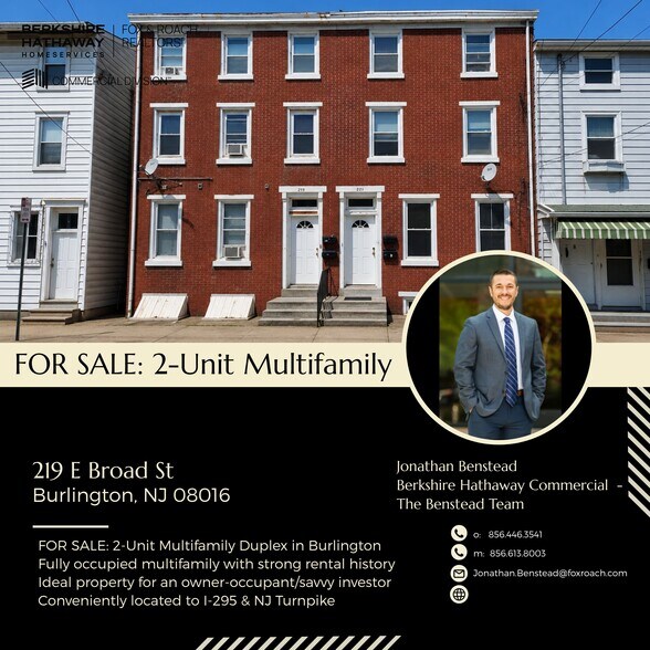 219 E Broad St, Burlington, NJ à vendre - Photo de l’immeuble – Image 1 sur 10
