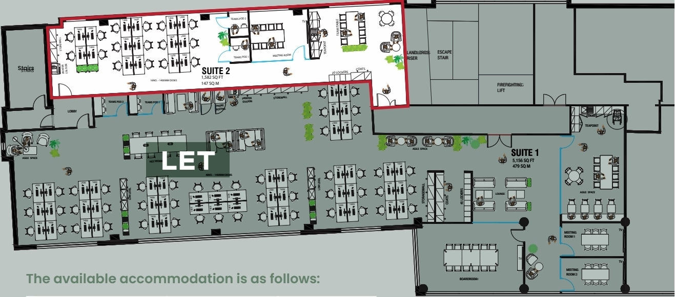 St James Blvd, Newcastle Upon Tyne à louer Plan d’étage– Image 1 sur 2