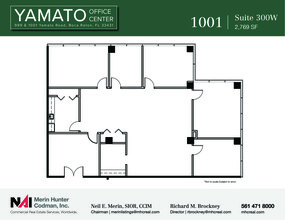 999 Yamato Rd, Boca Raton, FL à louer Plan d’étage– Image 1 sur 2