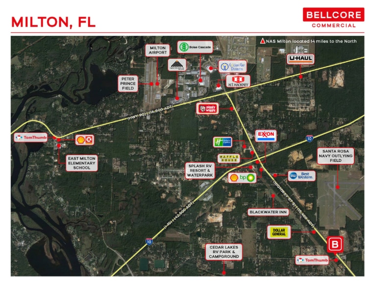 Highway 87 & Hickory Hammock Milton 1.5-Acre rd, Milton, FL à vendre - Aérien – Image 2 sur 3