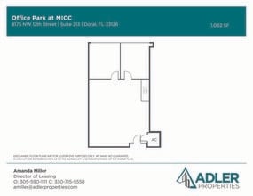 1200 NW 78th Ave, Doral, FL à louer Plan d’étage– Image 1 sur 1