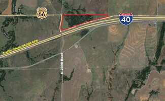 Plus de détails pour Route 66/I-40 & N 2330 Rd, Weatherford, OK - Terrain à vendre