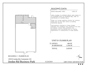 6920 S Jordan Rd, Englewood, CO à louer Plan de site– Image 1 sur 1