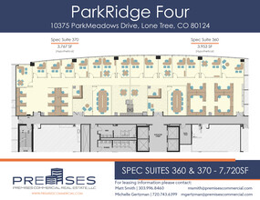 10375 Park Meadows Dr, Lone Tree, CO à louer Plan d’étage– Image 1 sur 1