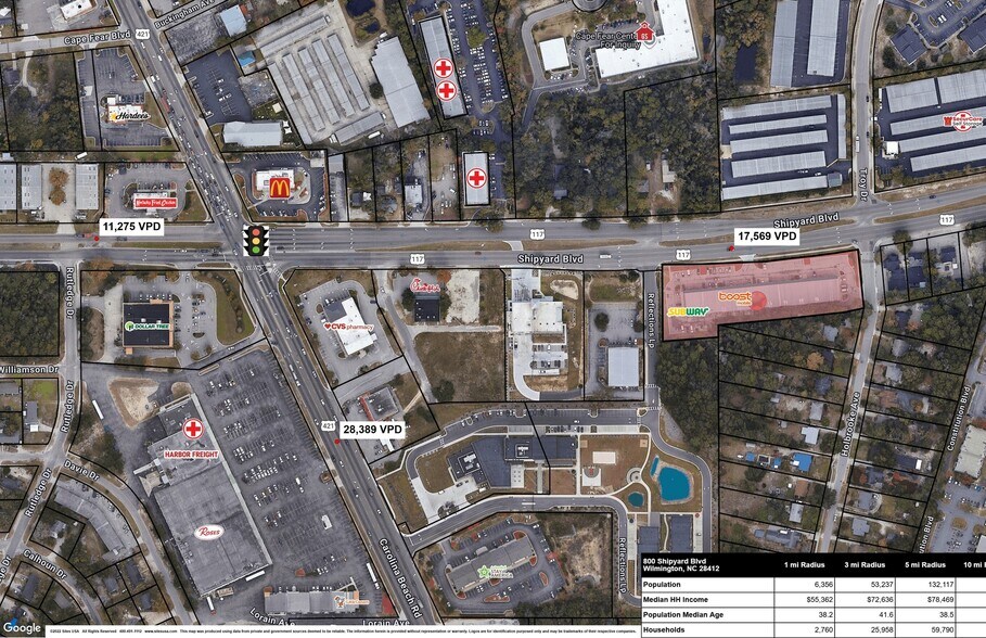 800 Shipyard Blvd, Wilmington, NC à louer - Photo de l’immeuble – Image 2 sur 9