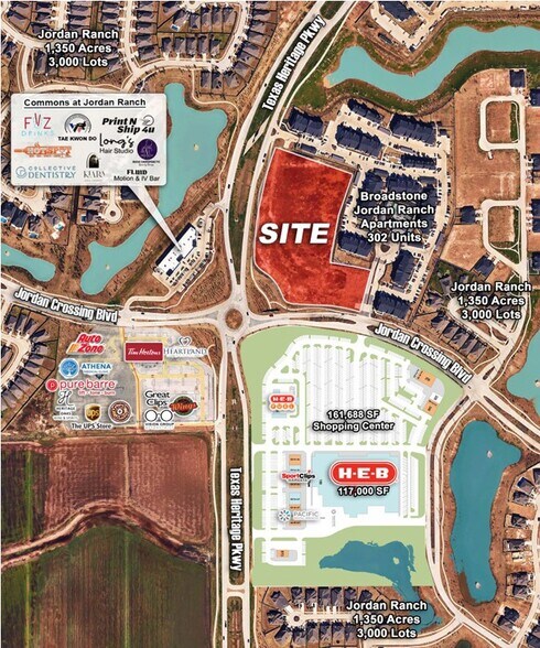 NEC of Texas Heritage Pkwy & Jordan Crossing Blvd, Fulshear, TX à louer - Aérien – Image 3 sur 3