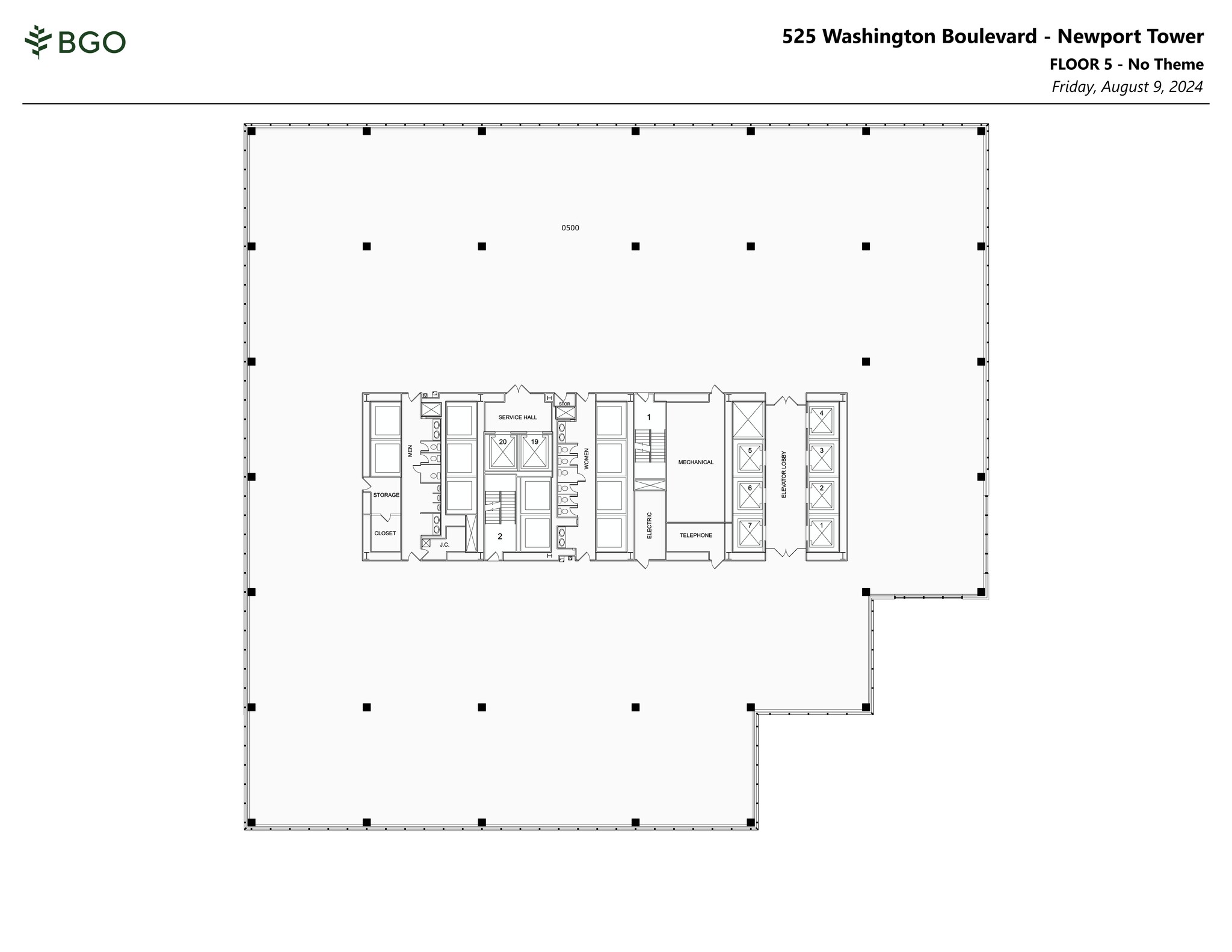 525 Washington Blvd, Jersey City, NJ à louer Plan de site– Image 1 sur 1