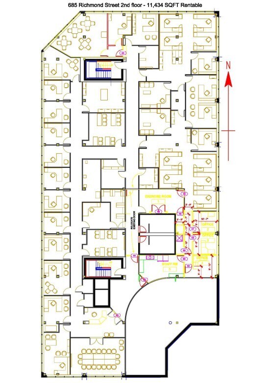 685 Richmond St, London, ON à louer Plan d’étage– Image 1 sur 1