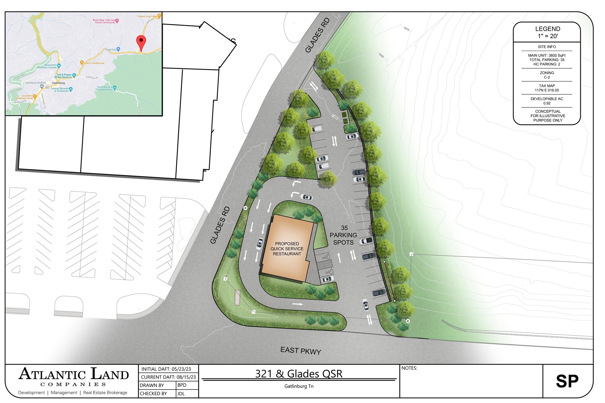 US-321 & Glades Rd, Gatlinburg, TN à louer Plan de site– Image 1 sur 2