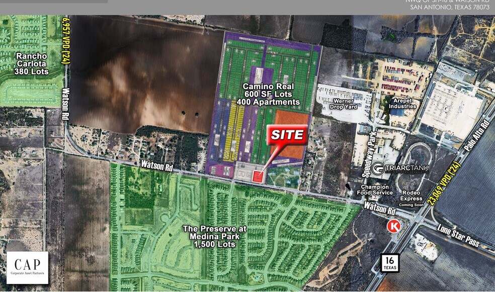 Watson Road and Texas Highway 16 Rd, San Antonio, TX à louer - Plan de site – Image 2 sur 3