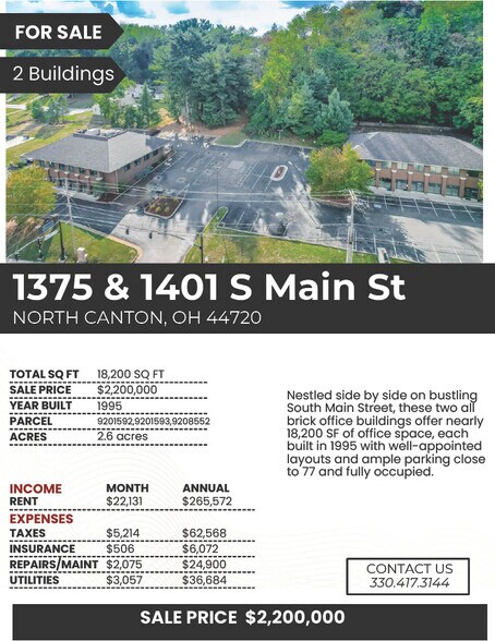 1375 & 1401 South Main Street portefeuille de 2 biens à vendre sur LoopNet.fr - Photo de l’immeuble – Image 1 sur 5