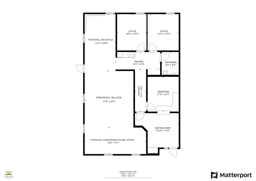 460 S Main St, Davidson, NC à louer - Plan d’étage – Image 2 sur 14