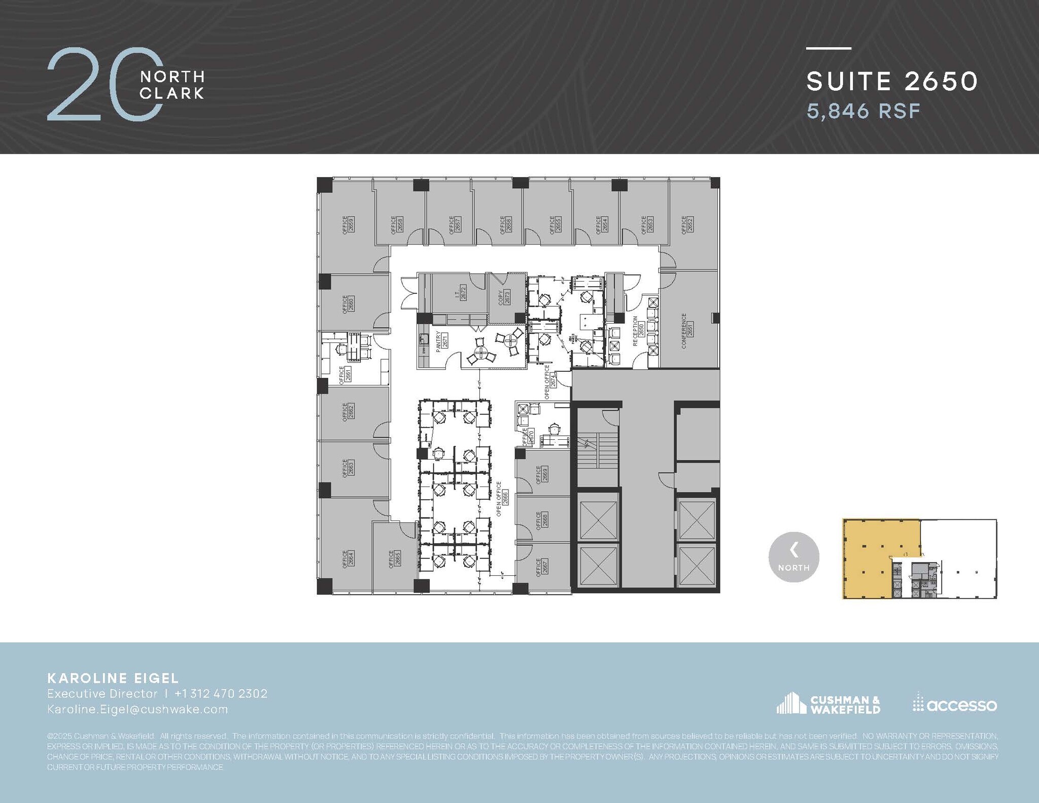 20 N Clark St, Chicago, IL à louer Plan d’étage– Image 1 sur 1