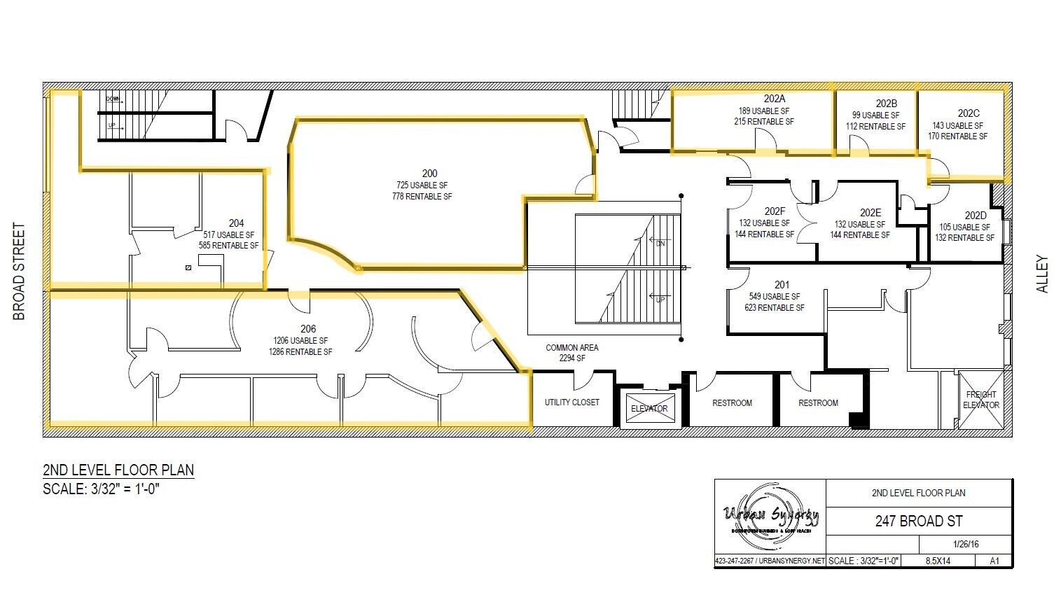 247 Broad St, Kingsport, TN à vendre Plan d’étage– Image 1 sur 15
