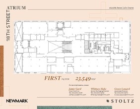 1621 18th St, Denver, CO à louer Plan d’étage– Image 1 sur 1