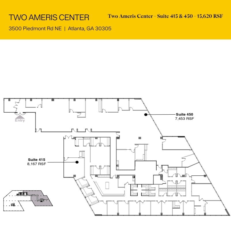 3500 Piedmont Rd NE, Atlanta, GA à louer Plan d’étage– Image 1 sur 1