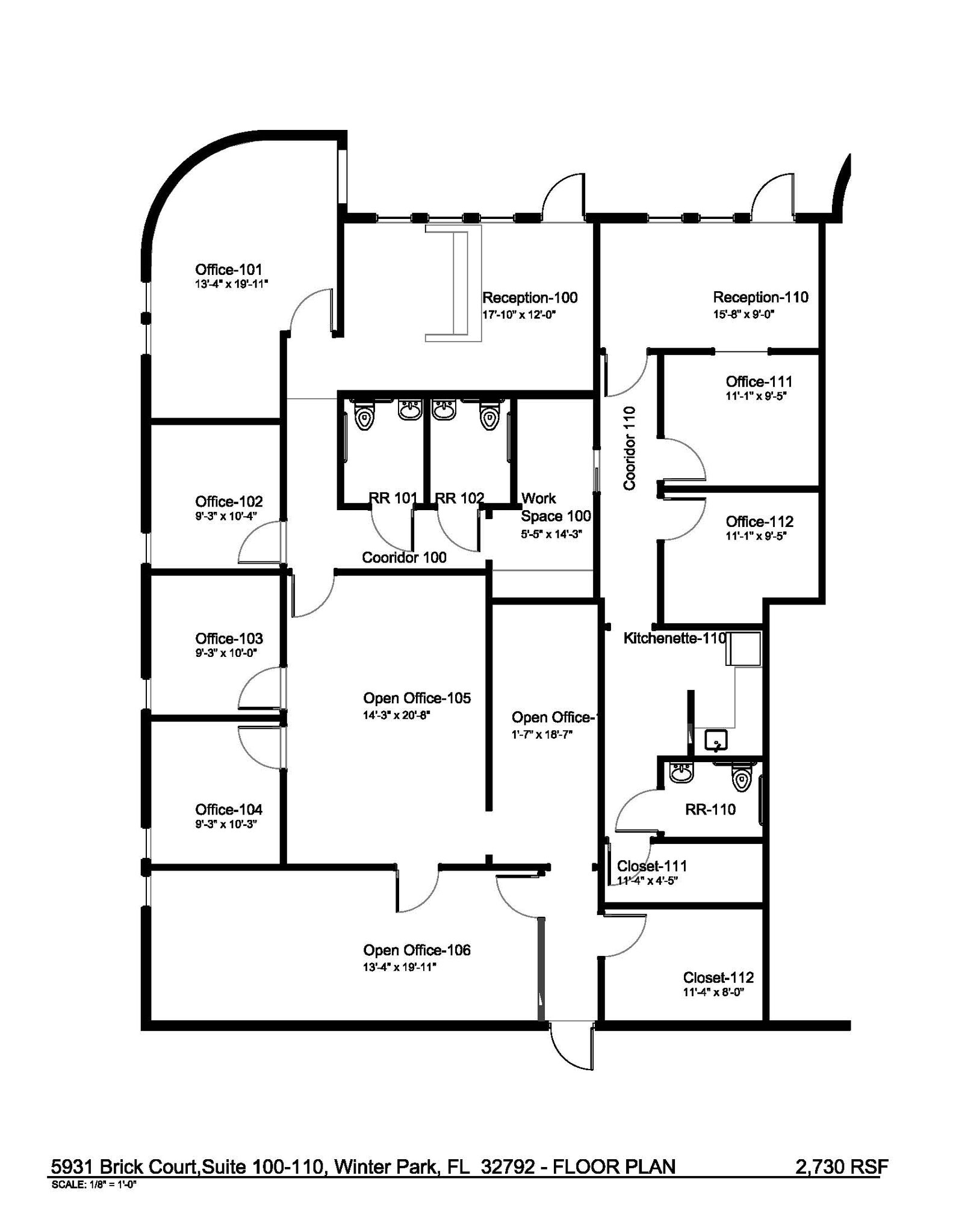 5931 Brick Ct, Winter Park, FL à louer Plan d’étage– Image 1 sur 1