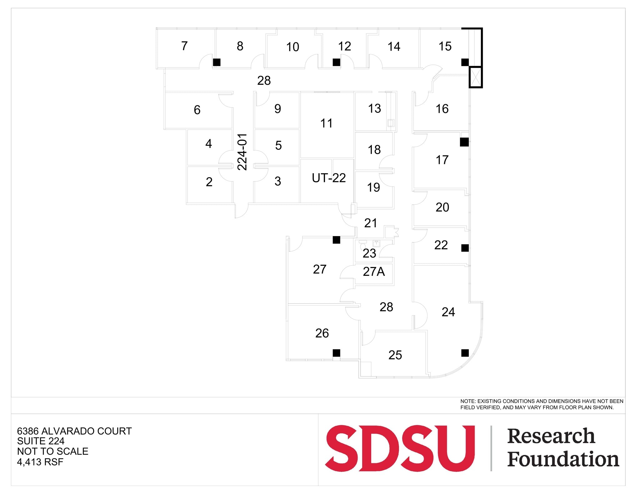 6475 Alvarado Rd, San Diego, CA à louer Plan de site– Image 1 sur 1