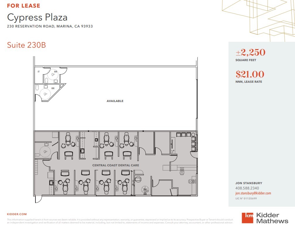 226-232 Reservation Rd, Marina, CA à louer Plan d’étage– Image 1 sur 1