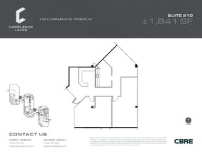 2850 E Camelback Rd, Phoenix, AZ à louer Plan d’étage– Image 1 sur 2