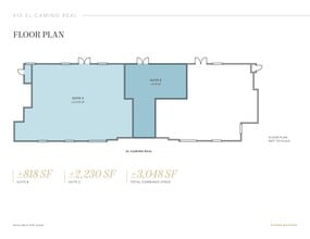 410 El Camino Real, Belmont, CA à louer Plan d’étage– Image 1 sur 1