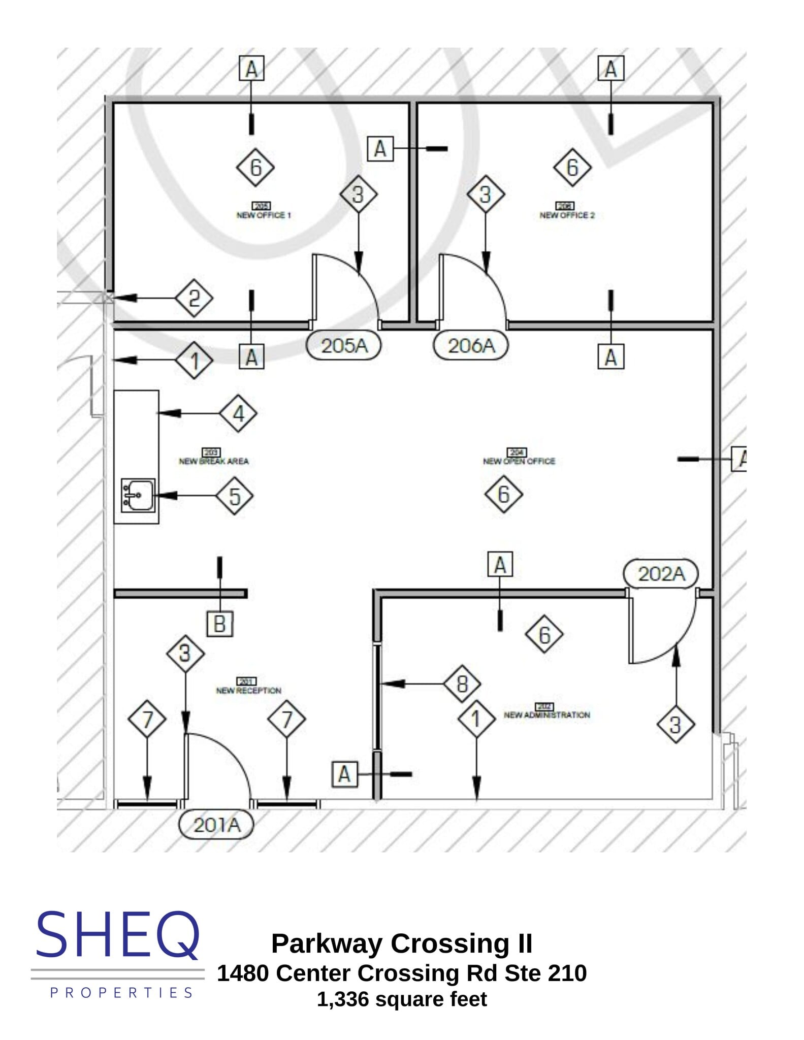 1480 Center Crossing Rd, Las Vegas, NV à louer Plan de site– Image 1 sur 2