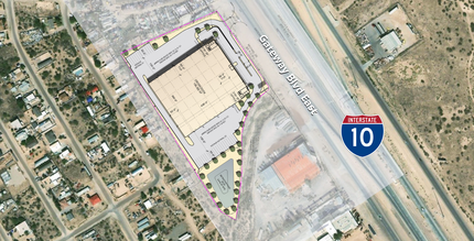 11750 Gateway Blvd E, Socorro, TX - VUE AÉRIENNE  vue de carte