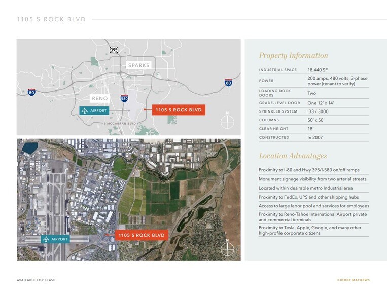 1105 S Rock Blvd, Reno, NV à louer - Photo de l’immeuble – Image 3 sur 4