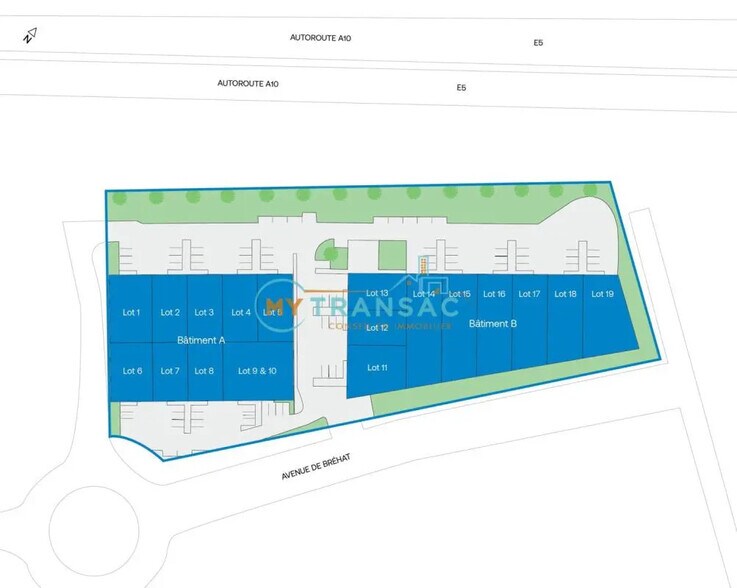 Local d’activités dans Villebon-sur-Yvette à louer - Plan de site – Image 3 sur 6