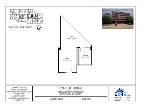 1600 Airport Fwy, Bedford, TX à louer Plan d’étage– Image 1 sur 1