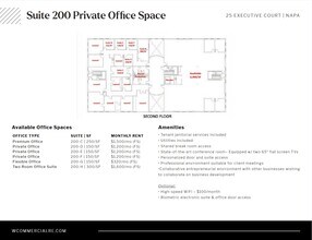 25 Executive Ct, Napa, CA à louer Plan d’étage– Image 1 sur 1
