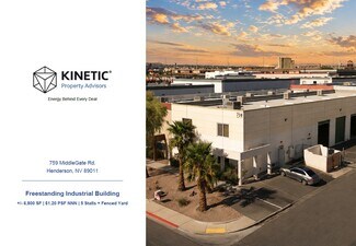 Plus de détails pour 759 Middlegate Rd, Henderson, NV - Industriel/Logistique à louer