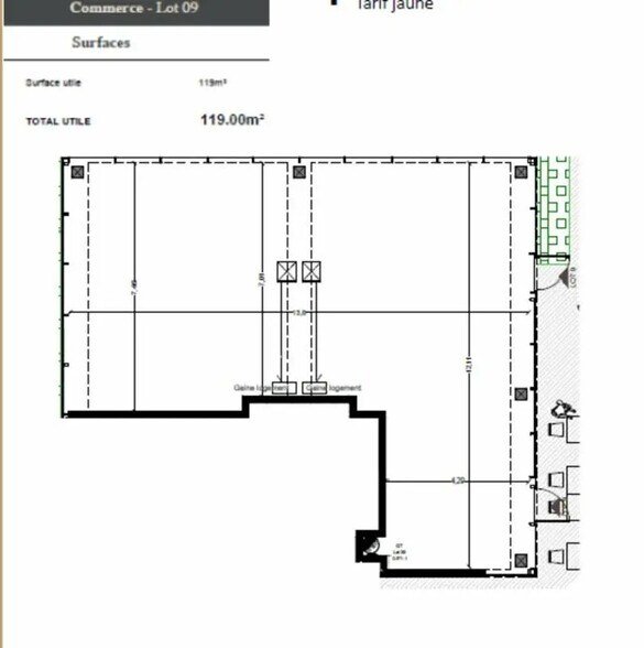 Local commercial dans Mérignac à vendre - Plan d’étage – Image 1 sur 13